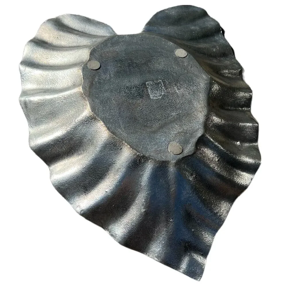 Pottery Barn Large Metal Leaf Console Bowl Dish